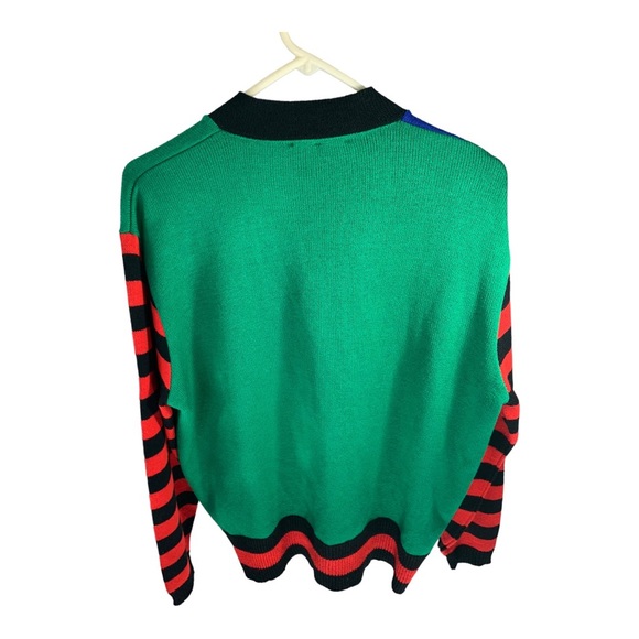 Vintage 80’s Ami Knits Primary Color Cardigan - Picture 2 of 6